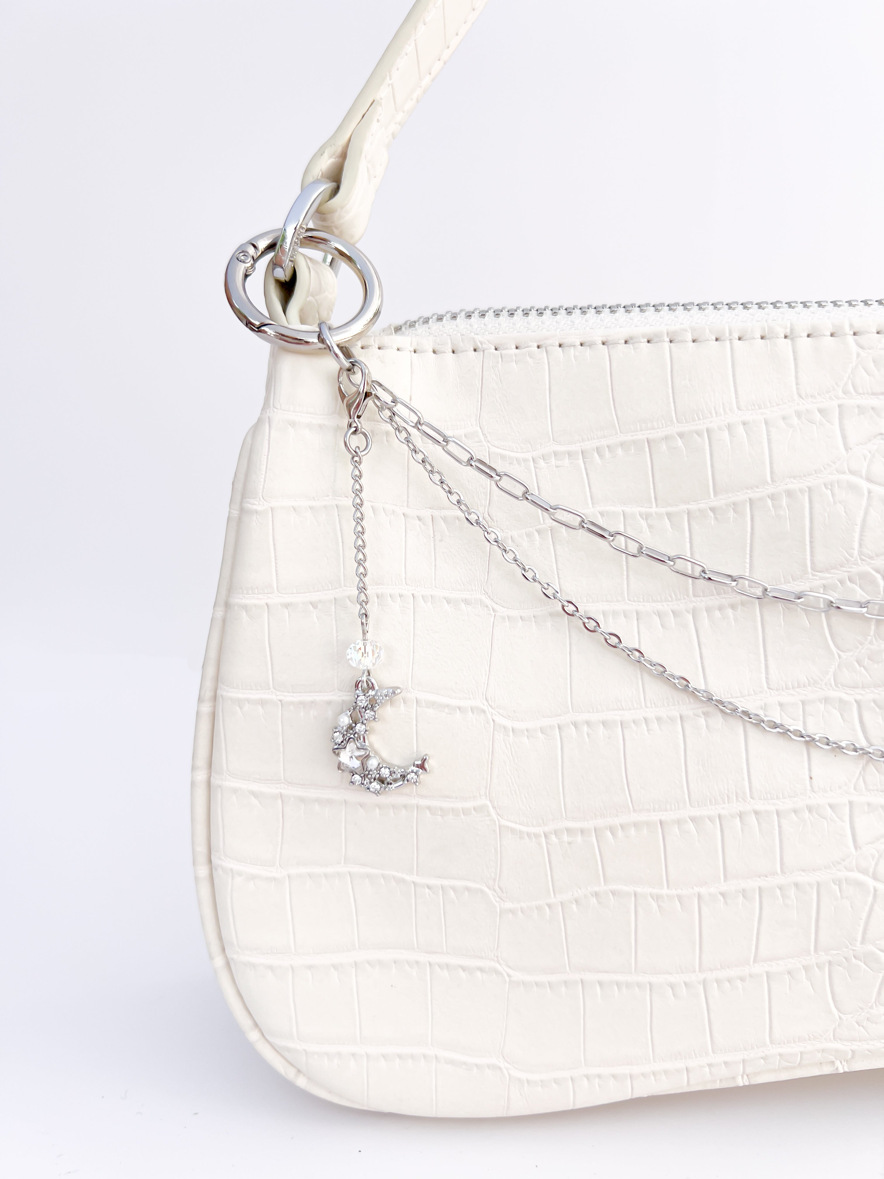 Silver Moon Mini Charm