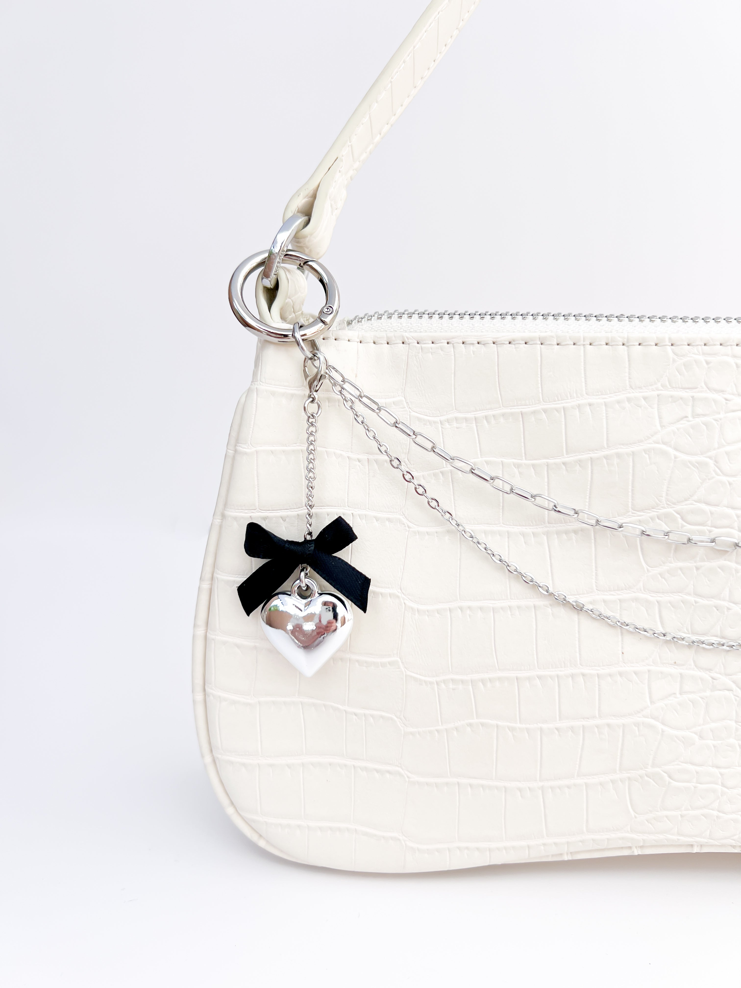 Small Coquette Heart Charm