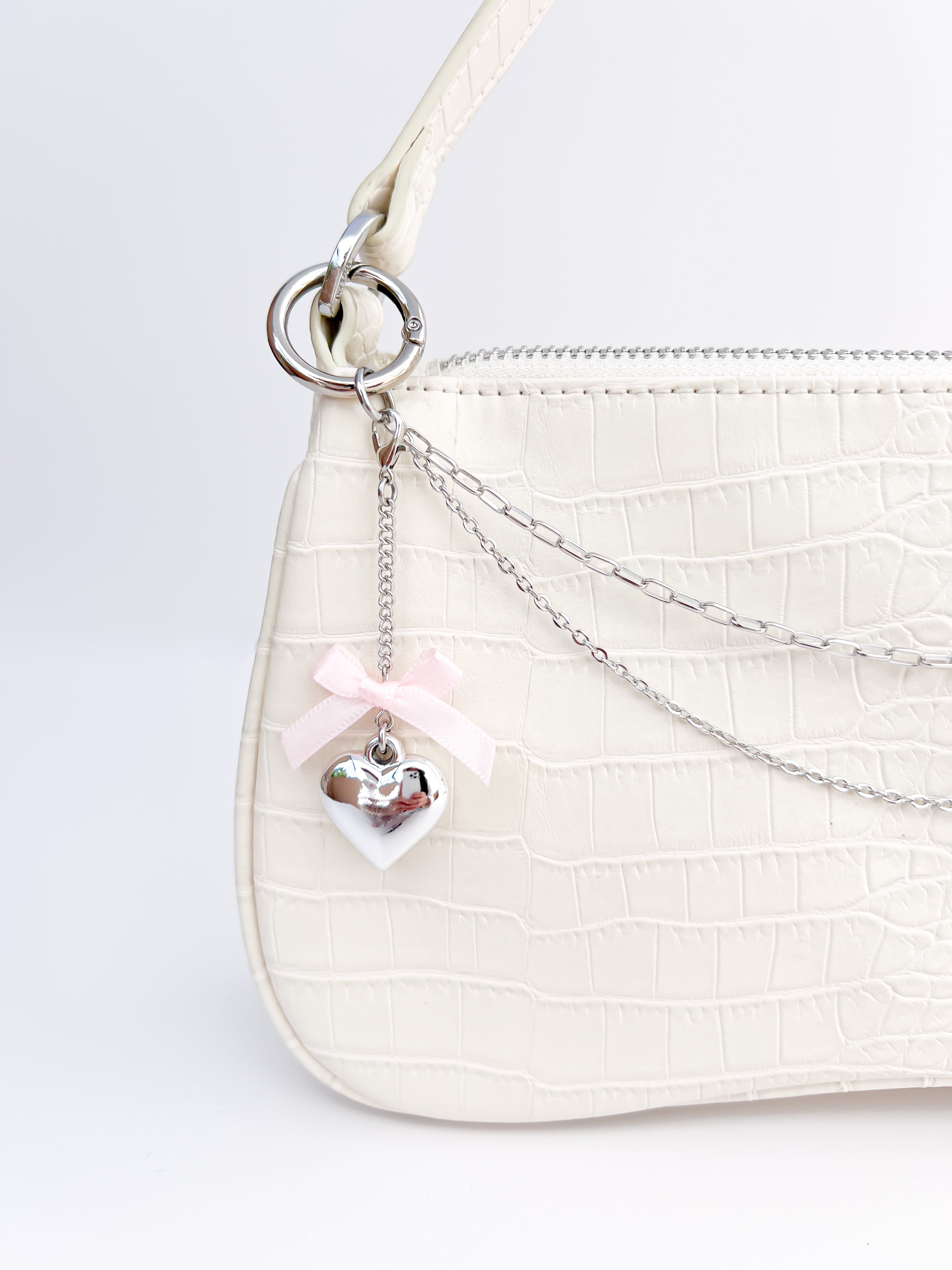 Small Coquette Heart Charm