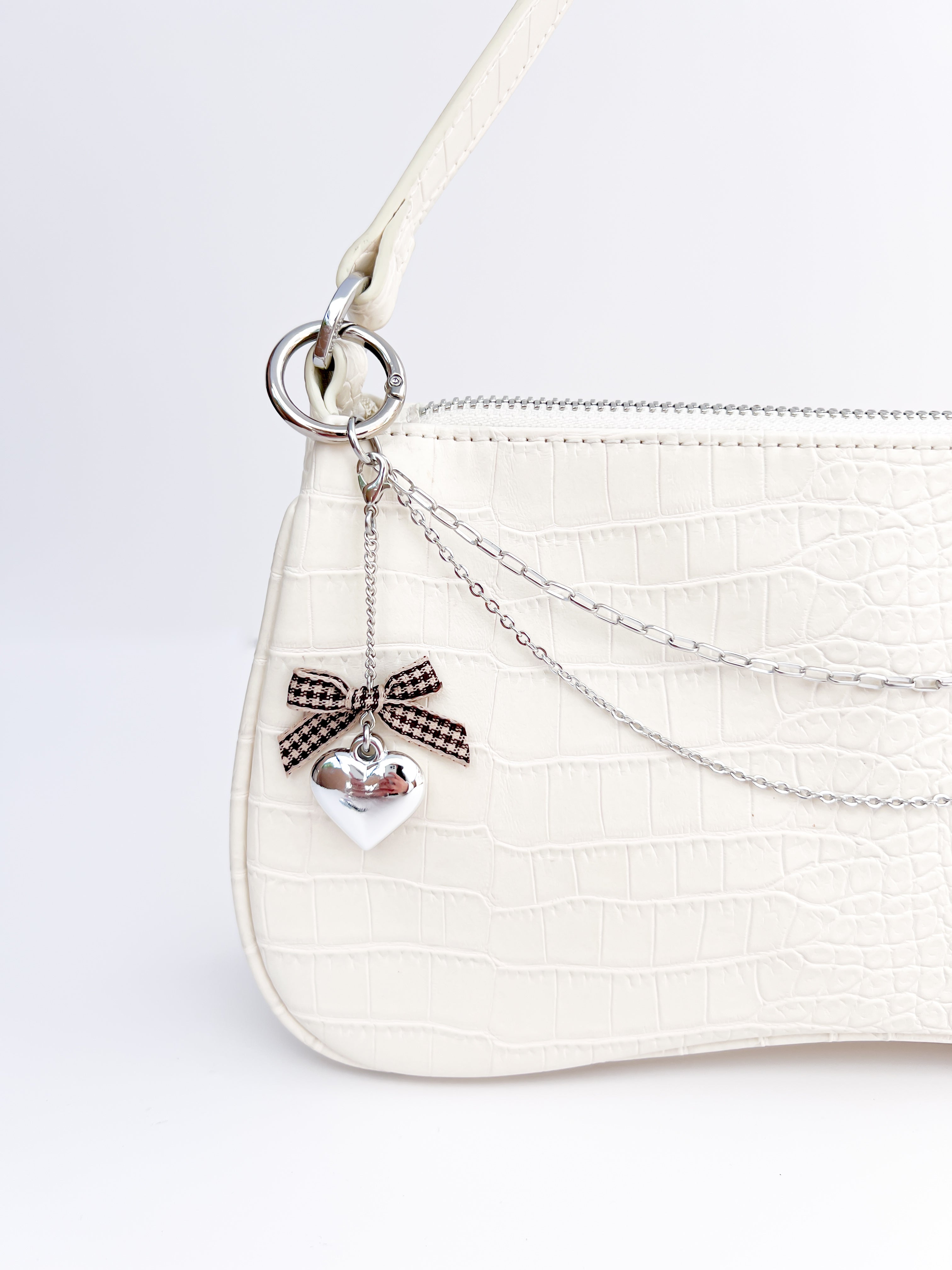 Small Coquette Heart Charm