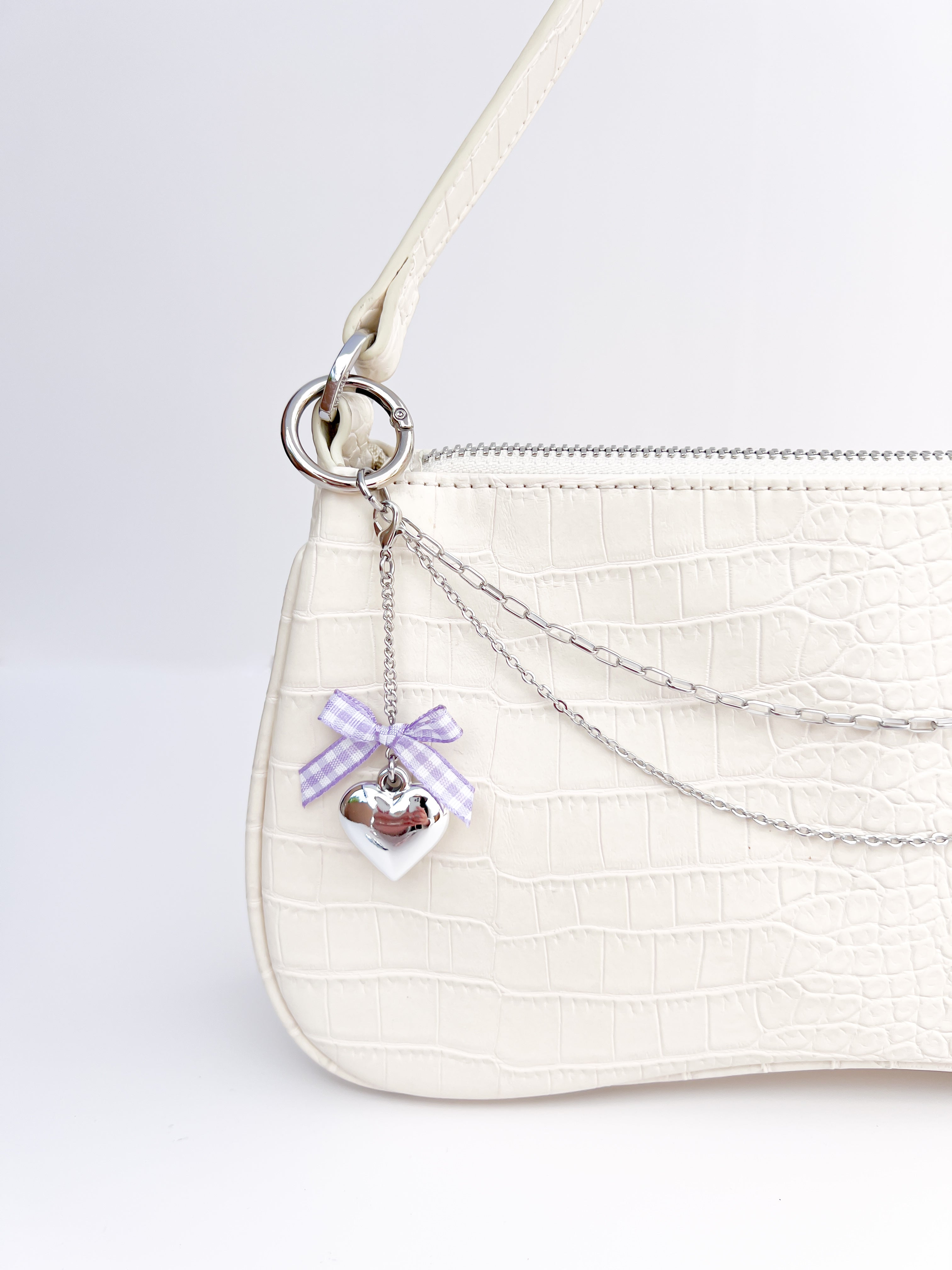 Small Coquette Heart Charm