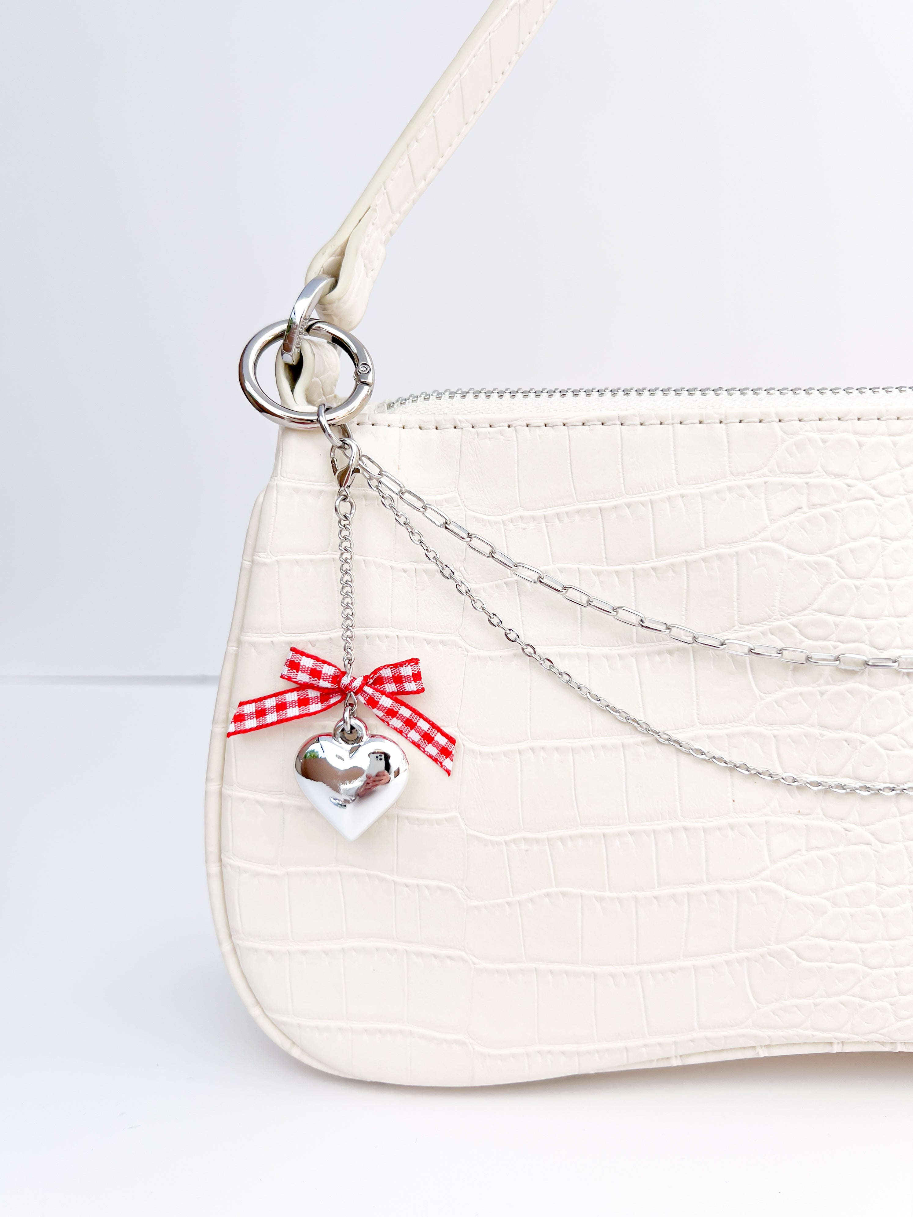 Small Coquette Heart Charm