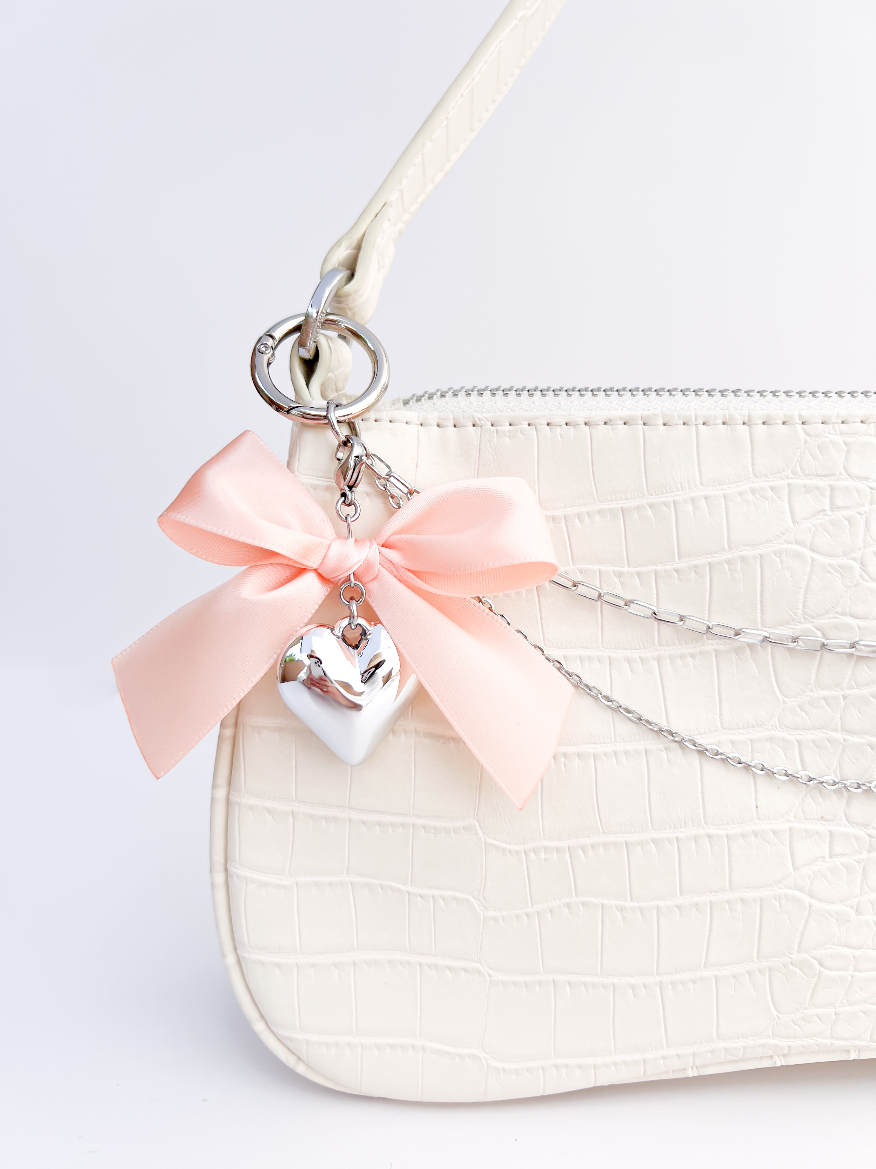 Large Coquette Heart Charm