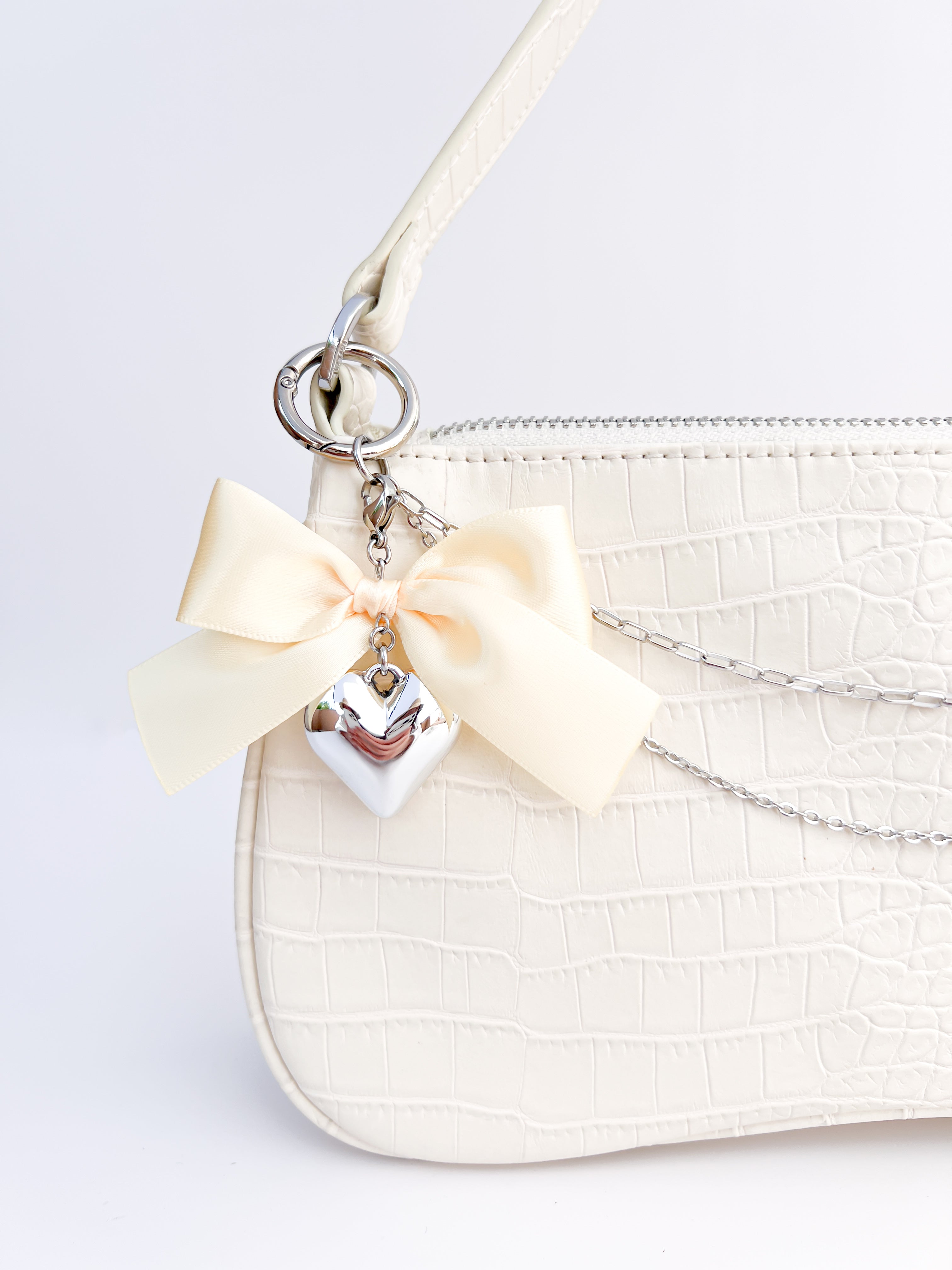 Large Coquette Heart Charm