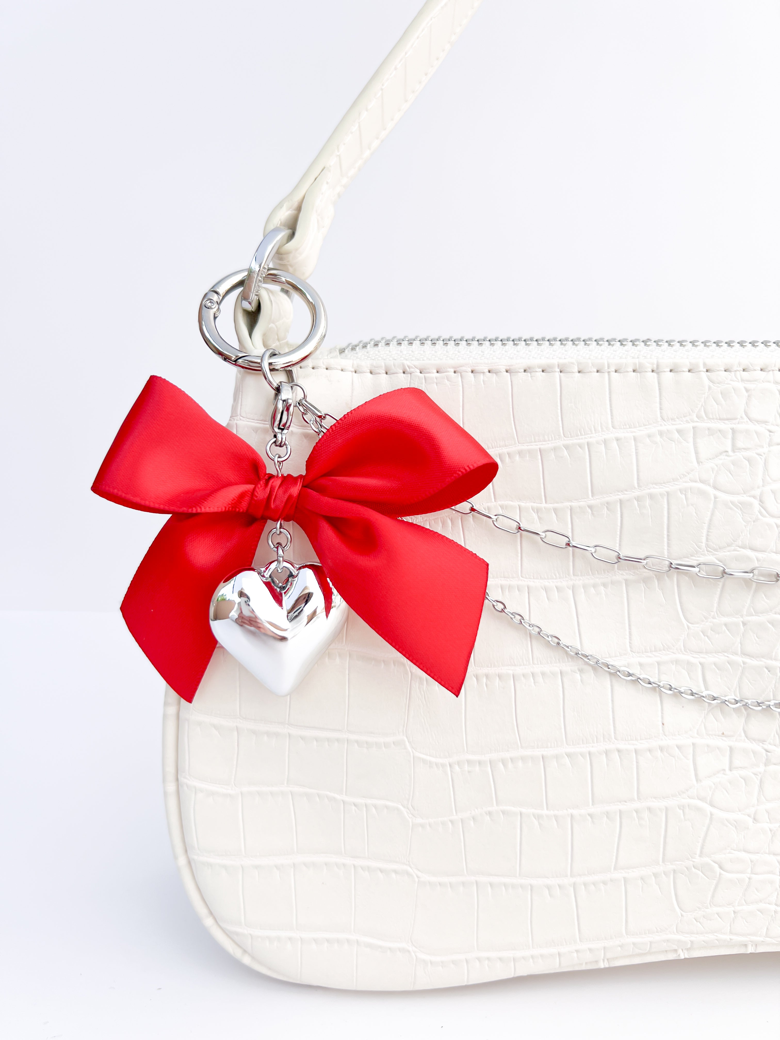 Large Coquette Heart Charm