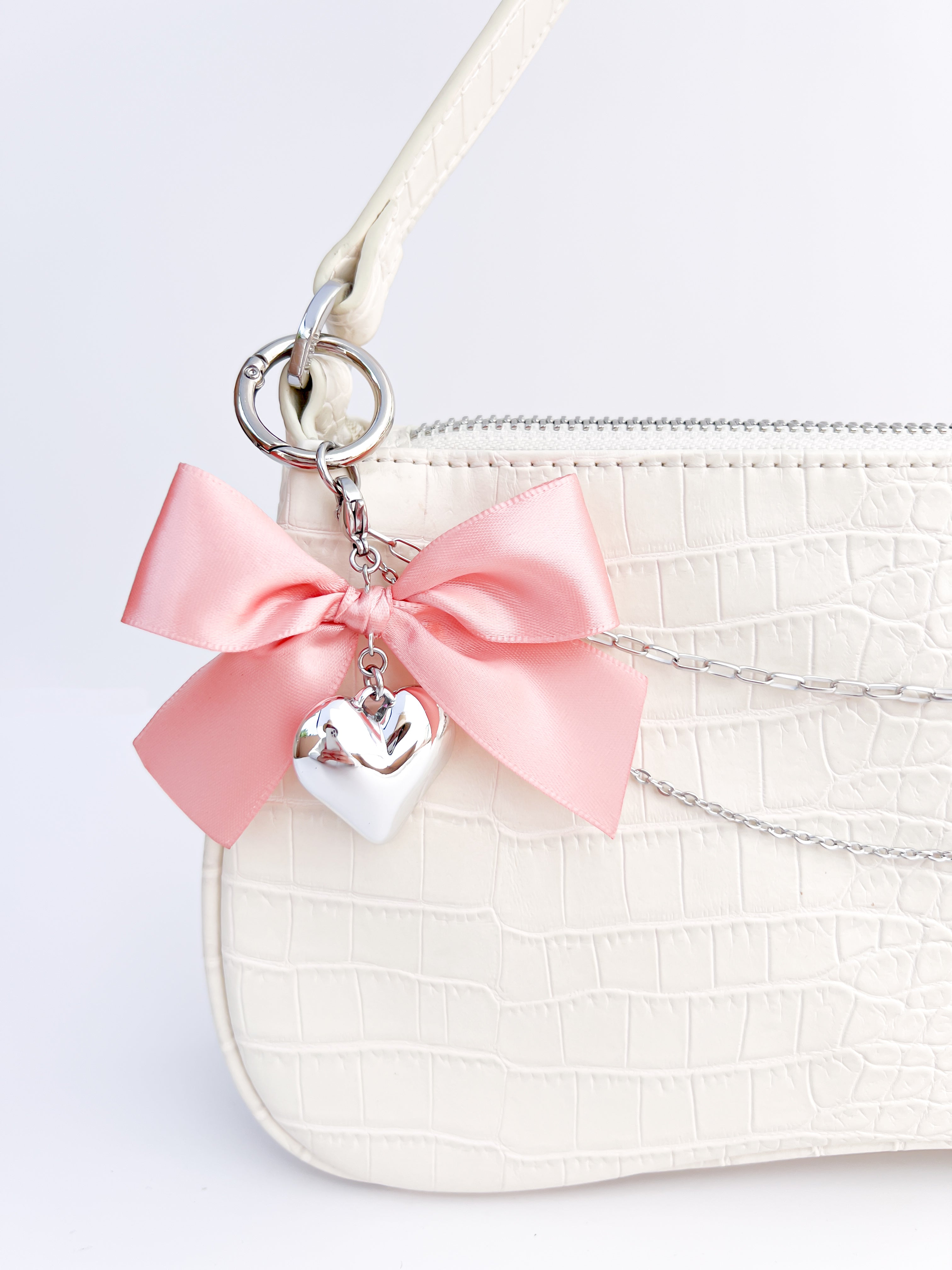Large Coquette Heart Charm