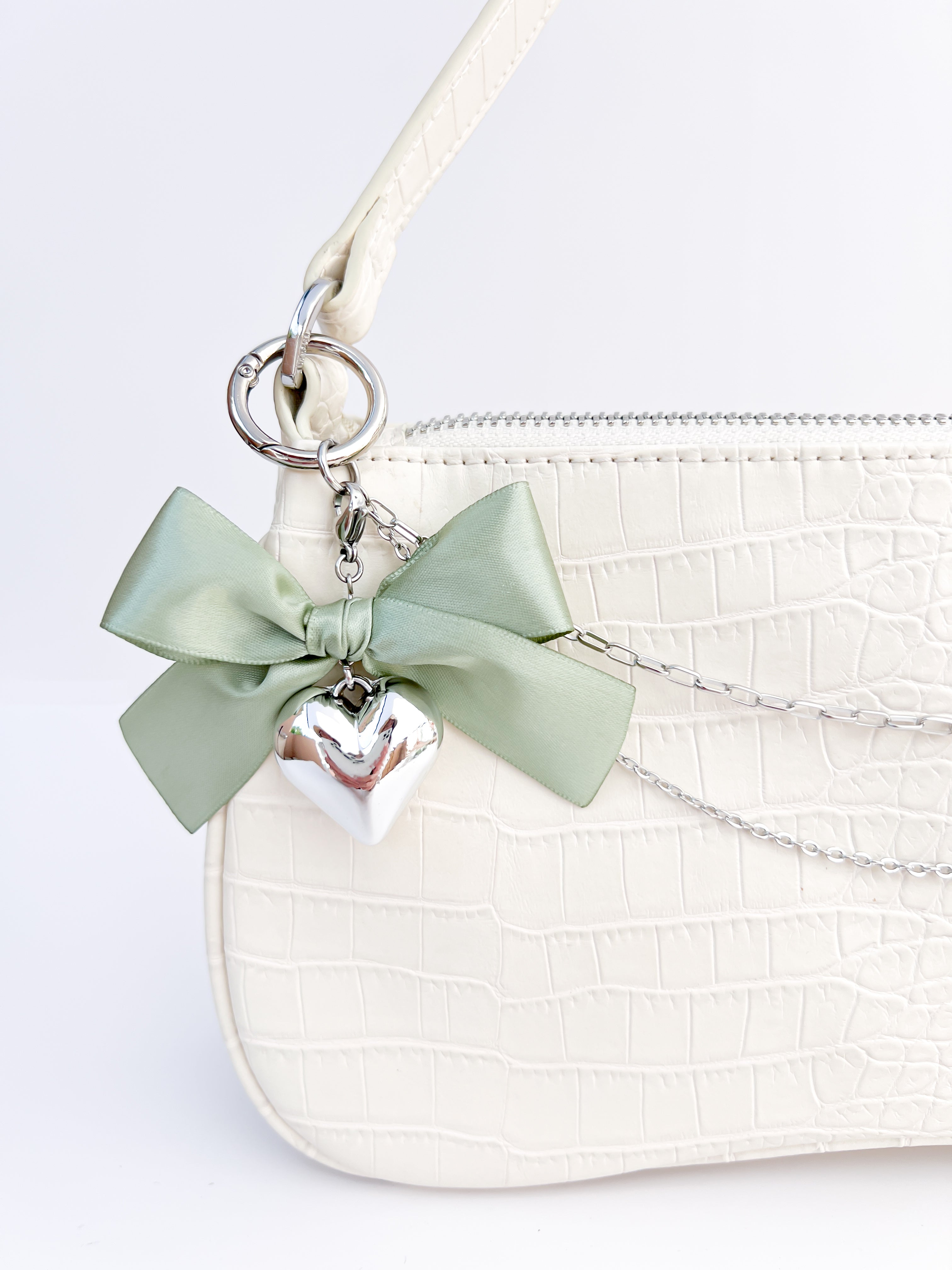 Large Coquette Heart Charm