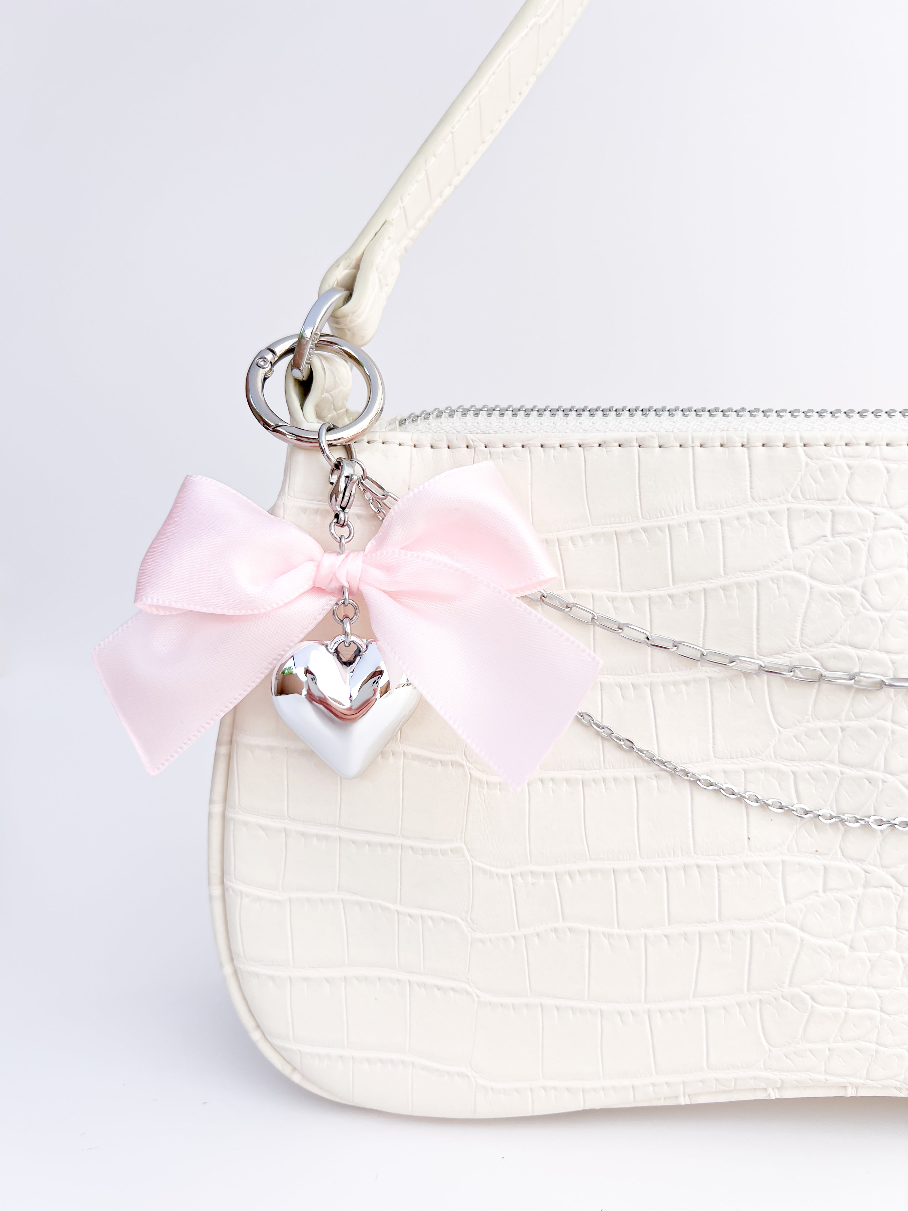 Large Coquette Heart Charm