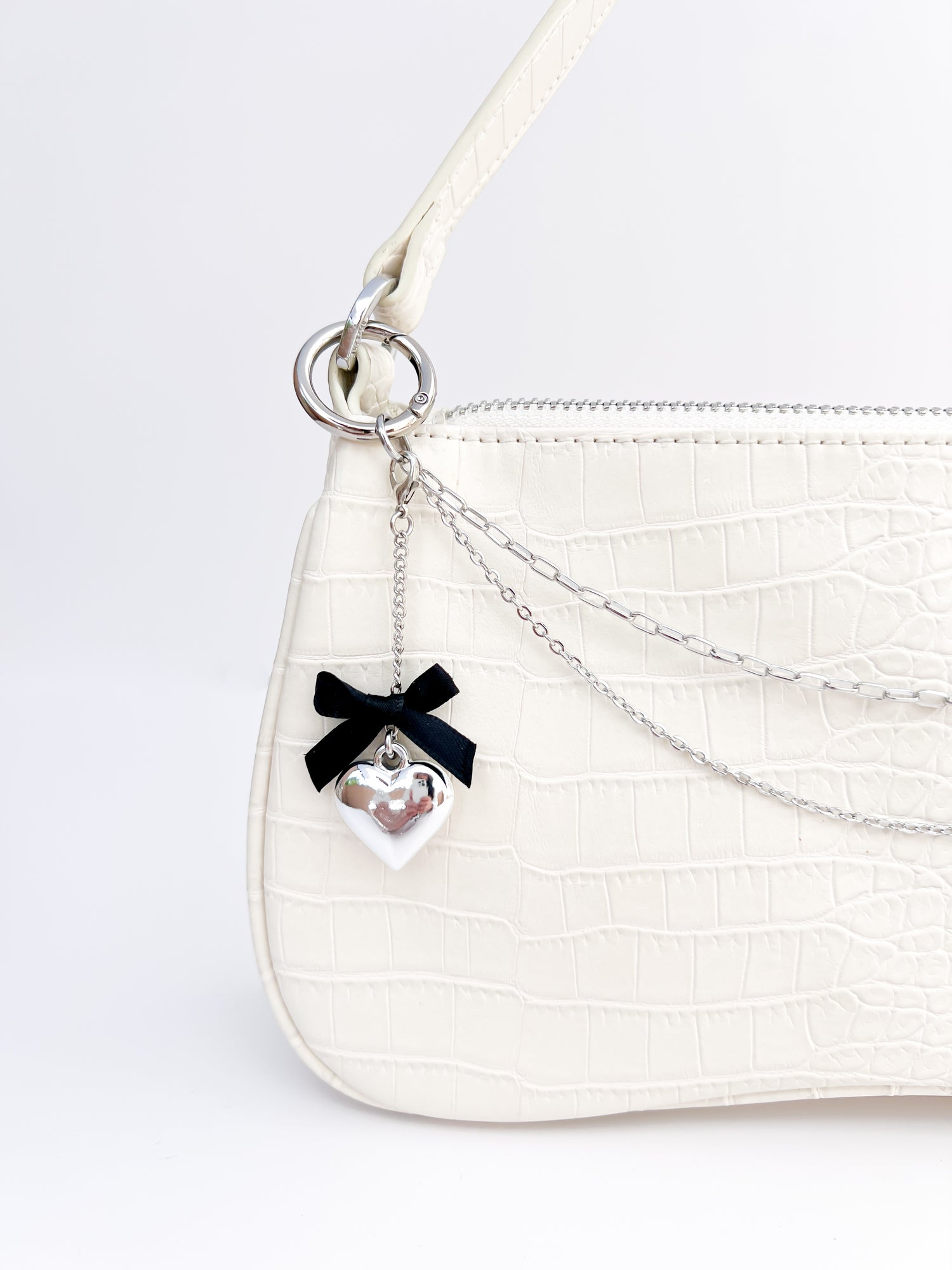 Small Coquette Heart Charm