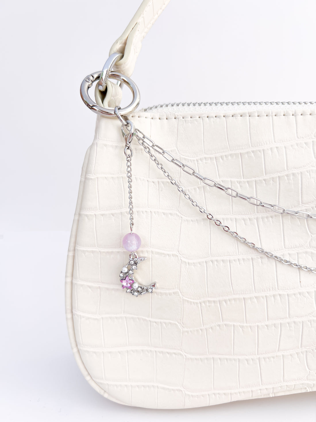 Silver Moon Mini Charm