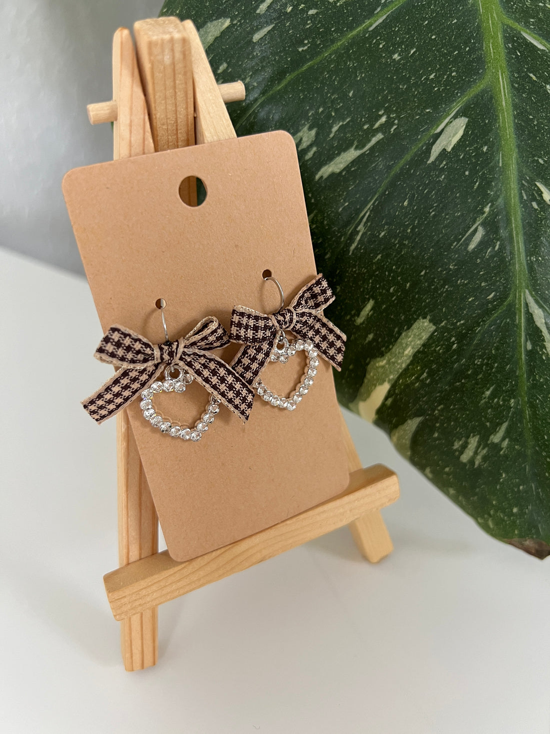 Silver Coquette Heart