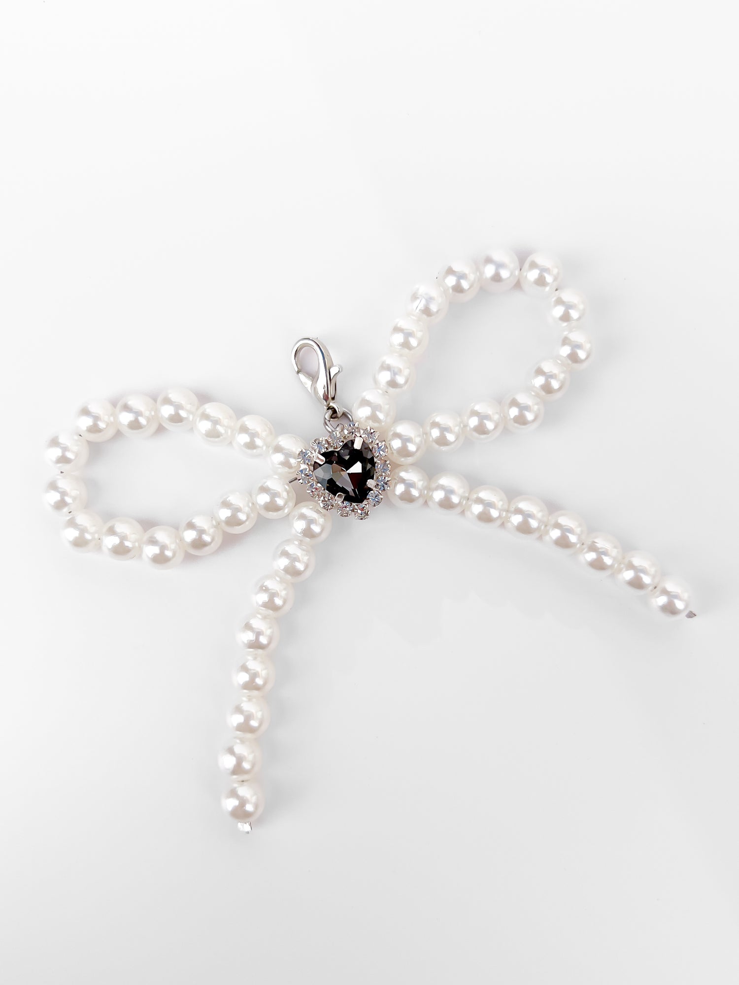 Small Pearl Bow Charm