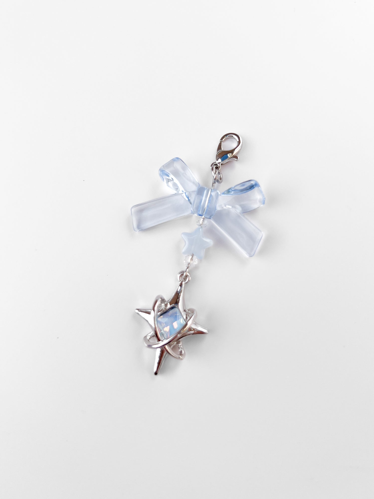 Blue Iridescent Star Bag Charm