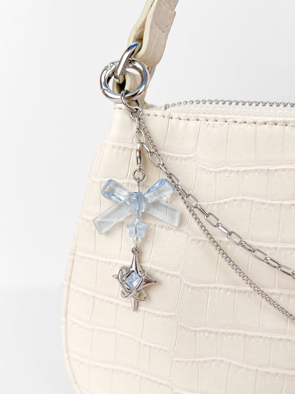 Blue Iridescent Star Bag Charm