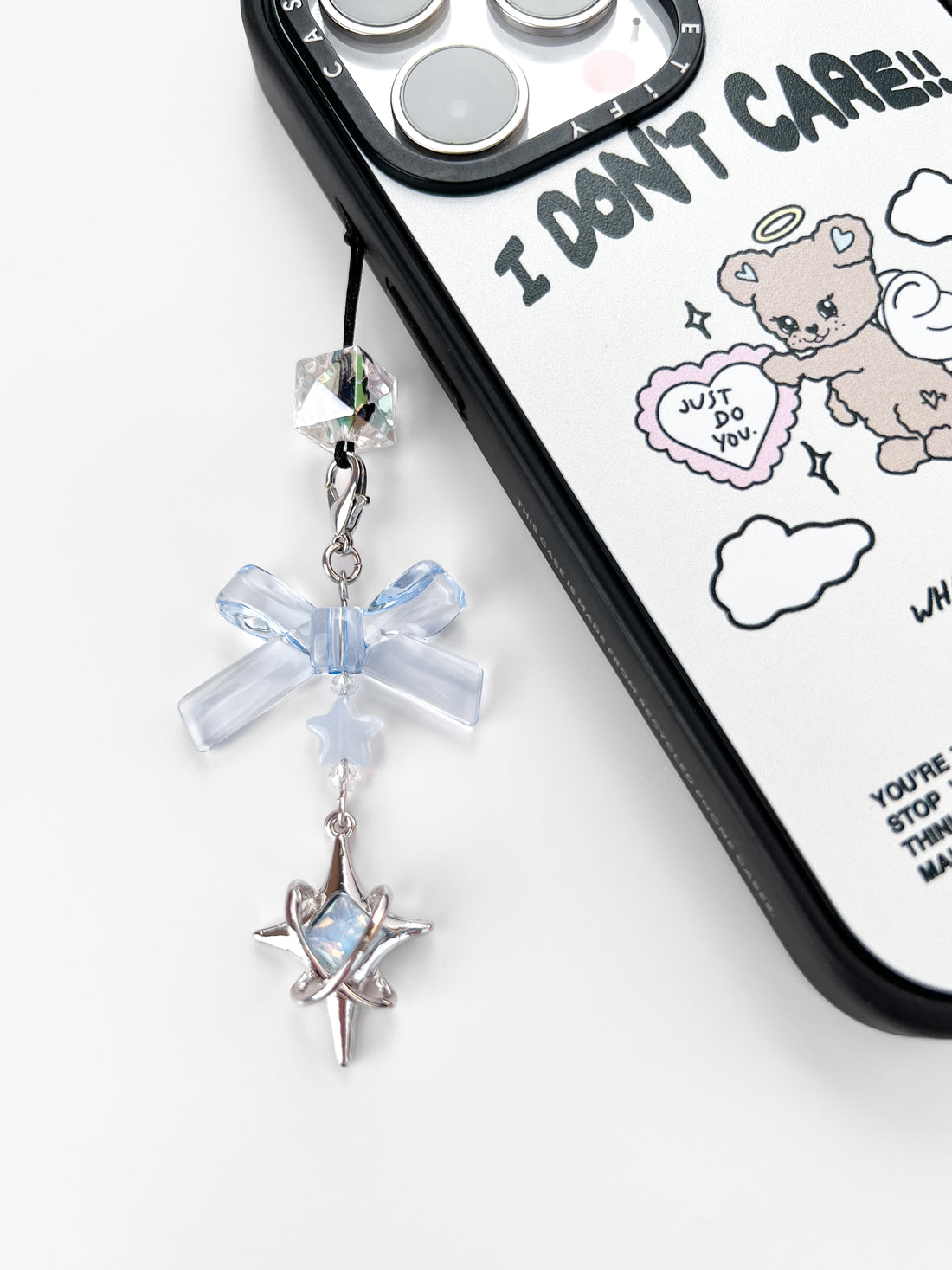 Blue Iridescent Star Mini Charm