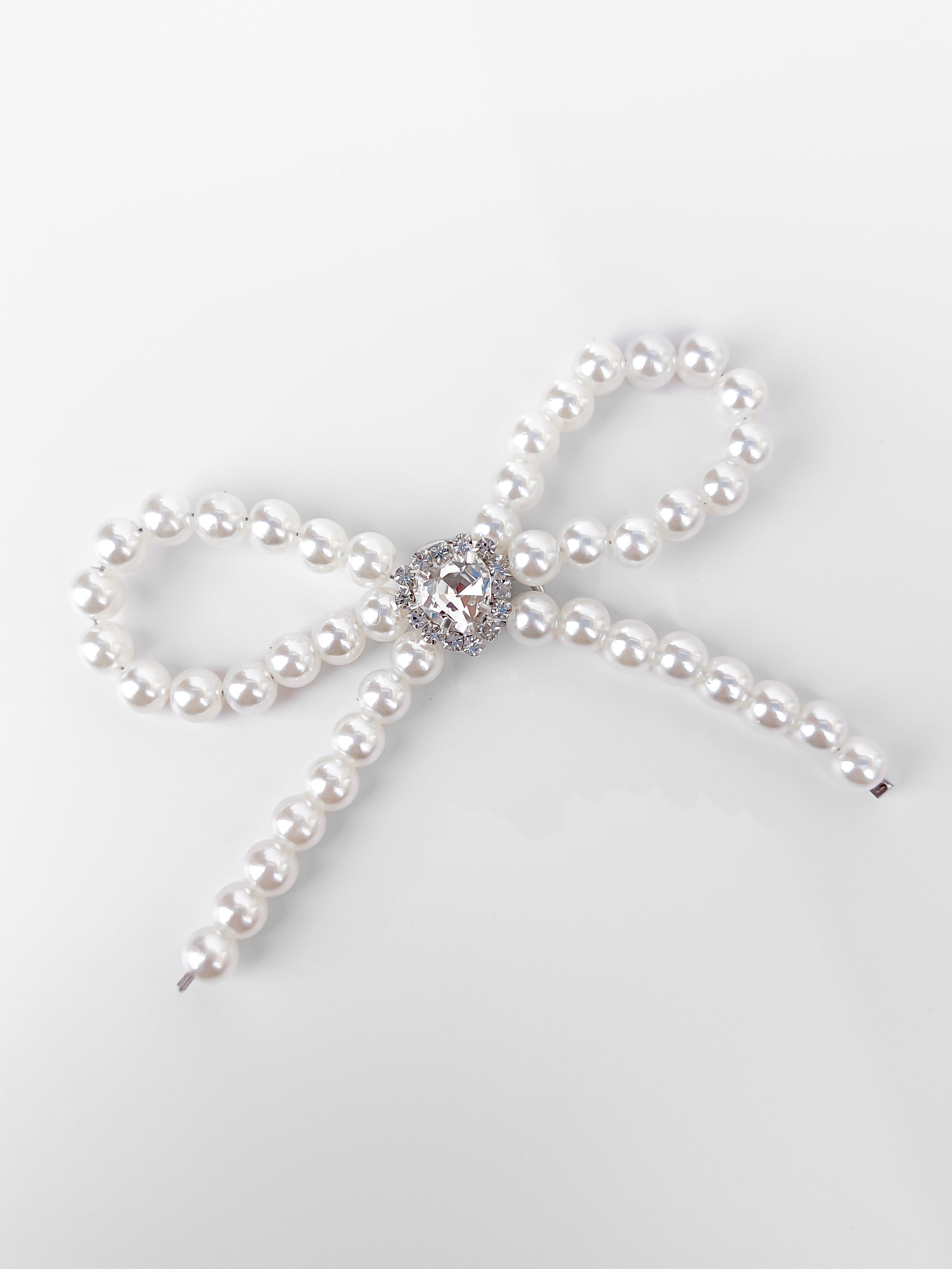 Small Pearl Bow Charm