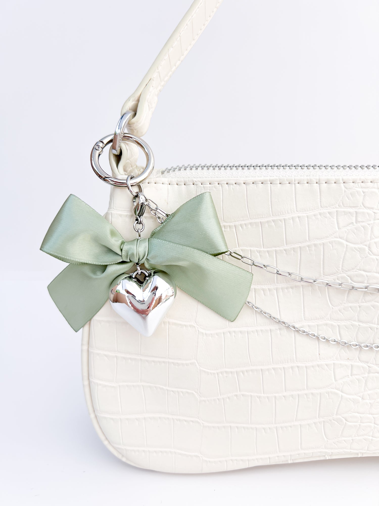 Large Coquette Heart Charm