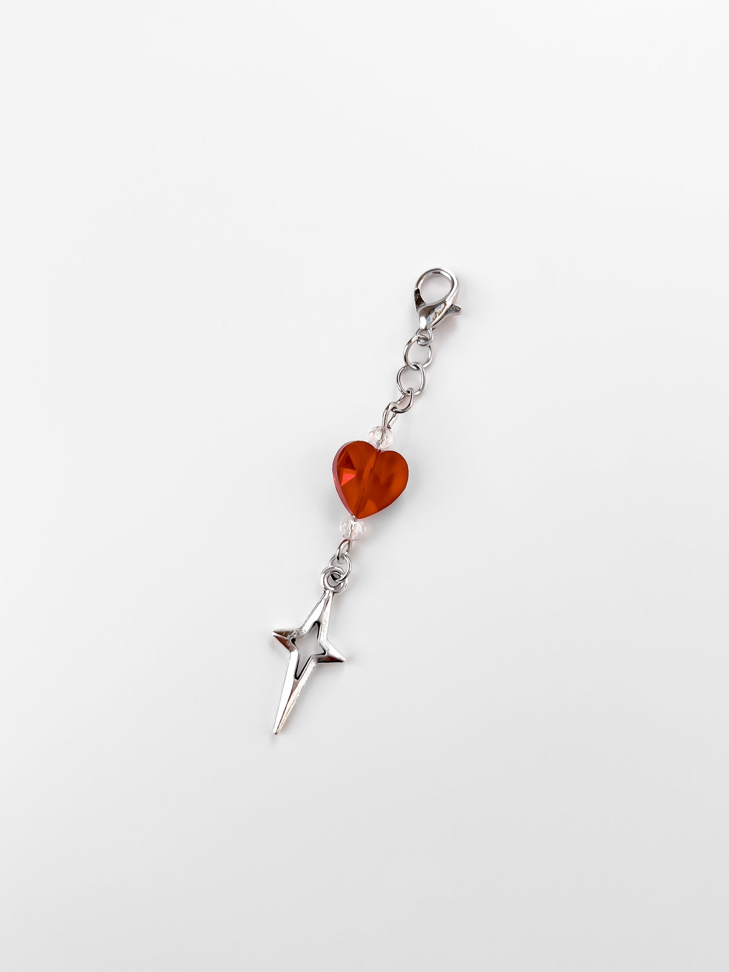 Y2K glass Heart Mini Charm