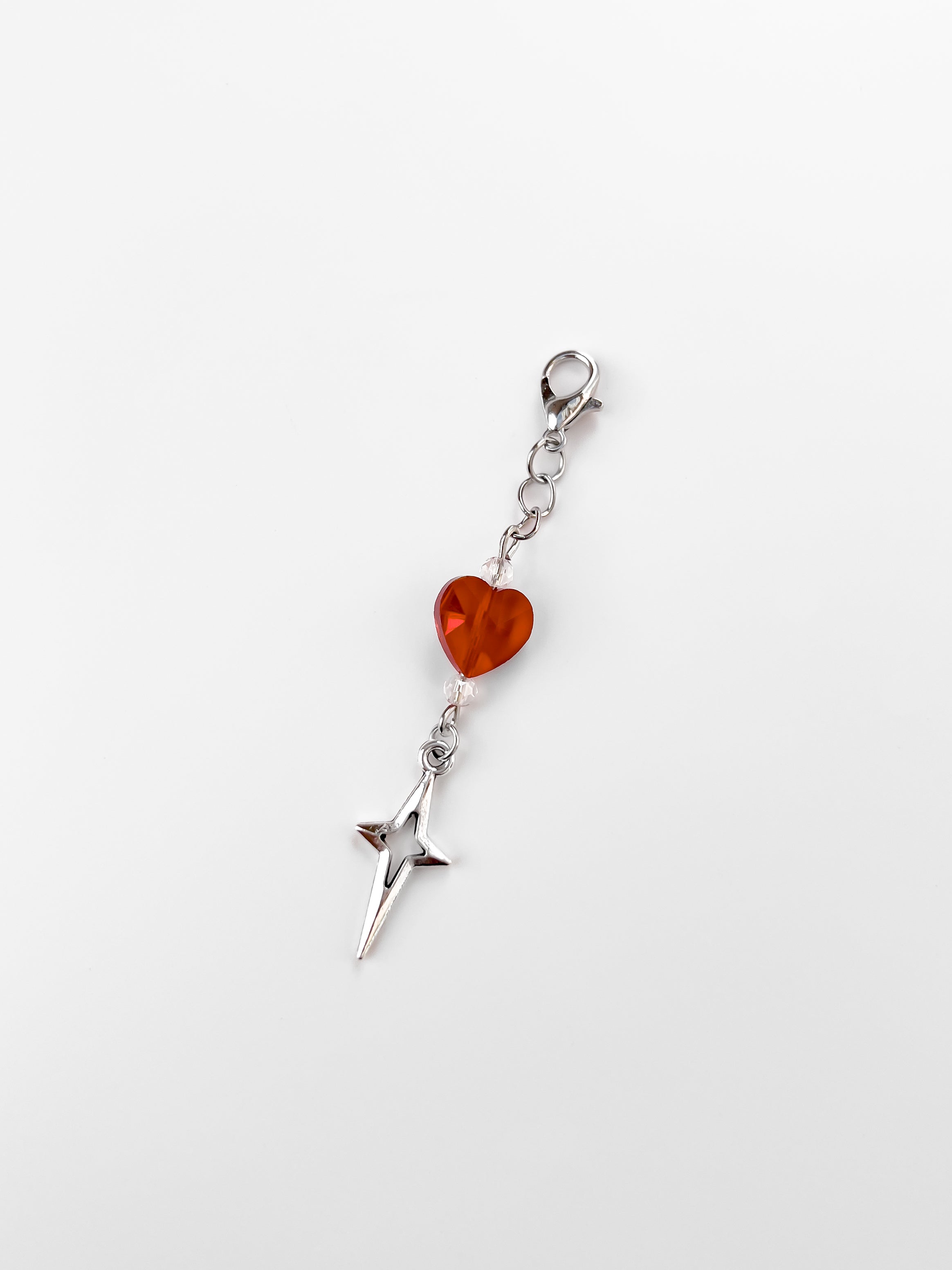 Y2K glass Heart Mini Charm