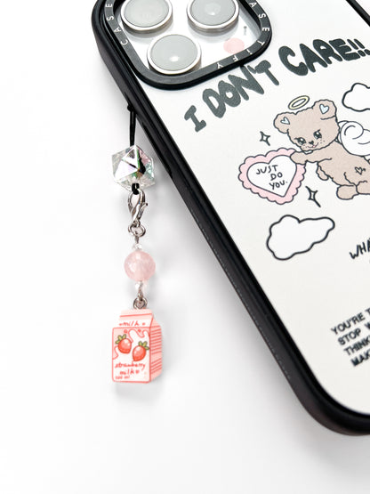 Strawberry Milk Mini Charm